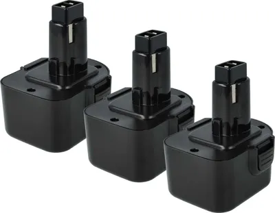 Produktbild von vhbw 3x Akku kompatibel mit Würth BS12A Power, 700900320 Werkzeug (3000 mAh, NiMH, 12 V)