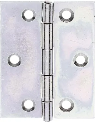 Produktbild von Gustav Alberts Scharnier 70x53mm Stahl roh galvanisch gelb verzinkt Ausführung: halbbreit - 345907
