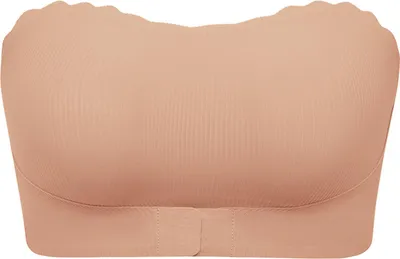 Produktbild von Damen Trägerloser BH Atmungsaktiv Ohne Bügel Push-Up BH Rutschfester Frontverschluss Fest Gepolstertes Bandeau-Top Bralette Ohne Träger