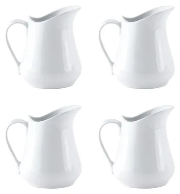 Immagine prodotto di Set di 4 mini brocche in porcellana, capacità 80 ml