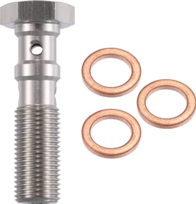Image de M10x1.0 Filetage Turbo Frein Conduite Banjo Boulons Double Banjo Boulon 38mm