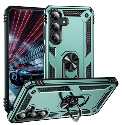 Produktbild von Samsung Galaxy S26 FE Hülle - Coverup Armor Ring Ständer Back Cover - Mintgrün