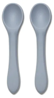 Produktbild von Lorelli Silicone Spoons 2pcs – Babylöffel 6+ Monate, weiches Food-Grade-Silikon, abgerundet, flexibel, geruchsneutral, 5 Farben