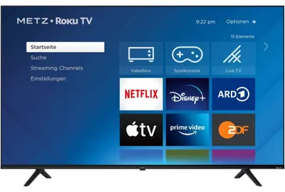 Produktbild von Metz MUF6001, 139,7 cm (55"), 3840 x 2160 Pixel, DLED, Smart-TV, WLAN, Schwarz