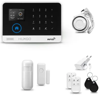 Immagine prodotto di Sistema di allarme wireless WiFi + GSM 4G - Sensore wireless per finestre e rilevatore di movimento