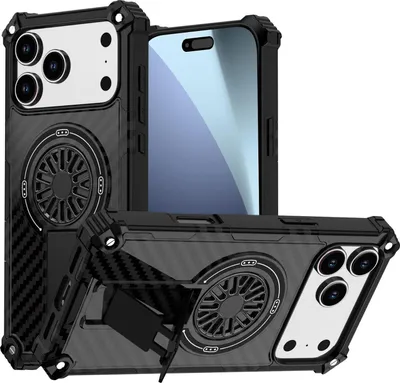 Obrázok produktu pre Pre Apple iPhone 17 Pro Max Camouflage MagSafe 360 Ring Hybrid Kickstand Case