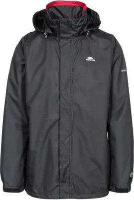 Produktbild von Trespass Outdoorjacke Fraser II, wasserdicht 3000mm, atmungsaktiv 3000mvp, winddicht, Schwarz, XXS