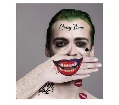 Immagine prodotto di Joker Jared tatuaggi adesivi - Carnevale Halloween