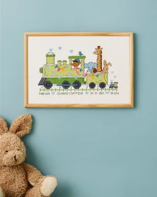 Zdjęcie produktu dla Zestaw do haftu krzyżykowego Permin "Christoffer", wzór liczony, 30x20cm