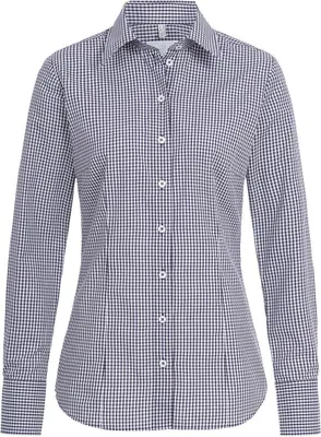 Produktbild von Greiff Corporate Bluse BASIC Damen ® Blau kariert 42