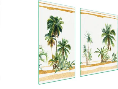 Produktbild von Glasschutzplatte Für Herd 90X52 Palmen