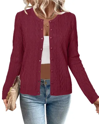 Image de Gilet léger pour femmes, à col rond et avec poche