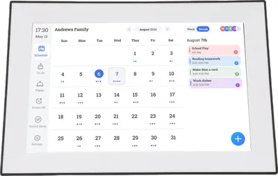 Produktbild von 10.1 Zoll Digitaler Kalender Wifi Smart Elektronischer Kalender Unterstützung Mahlzeit Tägliche Planung Foto Frame Funktion Kunst Galerie App Sync für Familie Zeitpläne