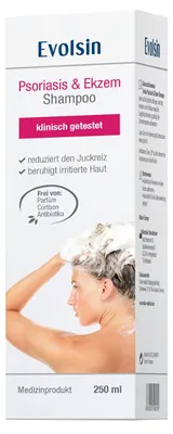 Image de Shampooing Evolsin® Eczéma & Psoriasis pour le psoriasis, l'eczéma et la dermatite atopique du cuir chevelu et du corps