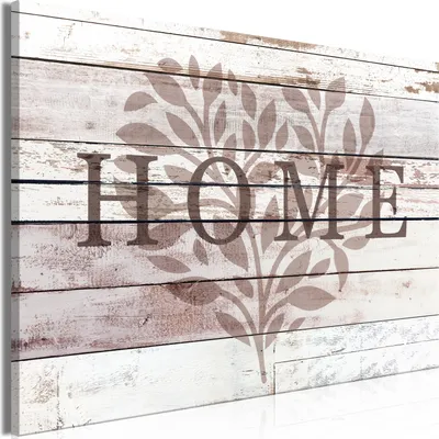Produktbild von Vliesstoff Leinwandbild - Close to Nature (1 Part) Wide 120x80 cm Text m-C-0413-b-a