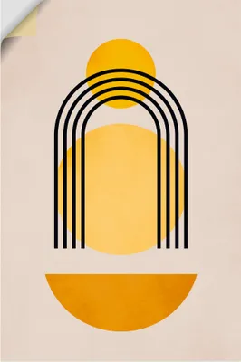 Produktbild von ARTland Wandbild, selbstklebend Geometrica Nr. 5 Größe: 60x90 cm