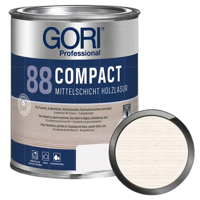 Produktbild von GORI 88 Compact Lasur 2.5 Liter Kalkweiss