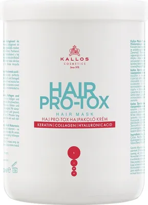Produktbild von Kallos KJMN Hair Pro-tox Cream Hair Mask with Keratin, Collagen, and Hyaluronic Acid 1000ml