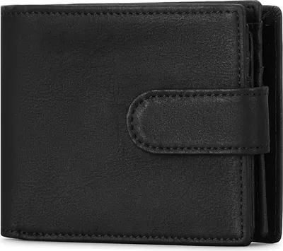 Image de Portefeuille pour hommes Protection RFID Cuir véritable Porte-monnaie