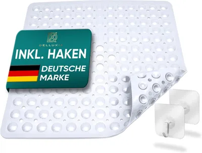 Obrázek produktu pro Podložka pod sprchu, 53 x 53 cm, protiskluzová, bez BPA, odolná proti plísním, lze prát v pračce