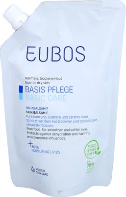 Produktbild von Eubos Hautbalsam F Lotion für normale bis trockene Haut Nachfüllbeutel, 400 ml Lotion