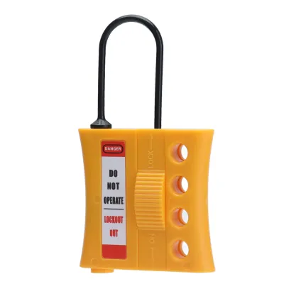 Obrázok produktu pre Hasp Tagout Stop Lockout – nylonové bezpečnostné zámky Loto s izoláciou a 4 otvormi pre 36 mm kľúčové dierky