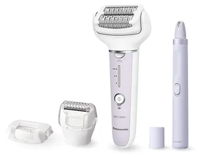 Obrázek produktu pro Epilátor PANASONIC ES-EYL3AV503 FIALOVÝ, PRO SUCHÉ I VLHČÍ POUŽITÍ, S MYTÍM HLAVY