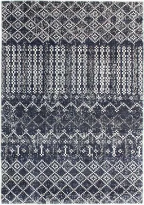 Obrázok produktu pre Koberec do interiéru aj exteriéru s modrým geometrickým vzorom, 120 x 170 cm