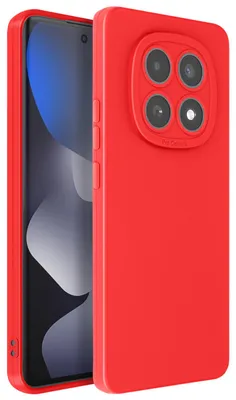 Produktbild von Avizar, Silikon Hülle mit Kamera Schutzverstärkung für Redmi Note 15, Rot