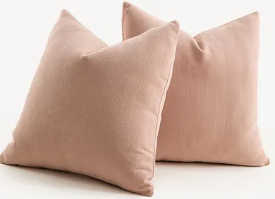 Obrázok produktu pre Obliečky na vankúše 50 x 50 cm, sada 2 ks, ružová, ženilka, na pohovku