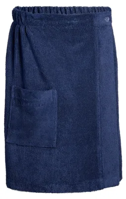 Produktbild von SCHIESSER Saunakilt Turin Herren | Einfarbig | 100% Baumwolle | Flauschig & Saugstark | 46-54 | Dunkelblau