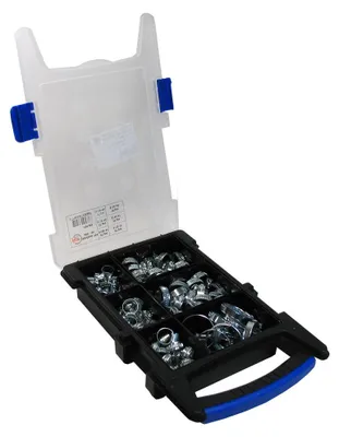 Produktbild von Set mit 100 Edelstahl-Schlauchschelle BAND 9