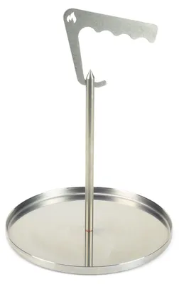 Produktbild von Edelstahl Spießturm mit Wanne - für Grill Smoker und Backofen