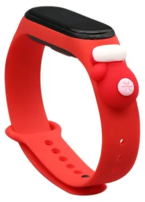 Immagine prodotto di Cinturino Xmas Band per Xiaomi Mi Band 4 / Mi Band 3 Natale Silicone Strap Bracciale Rosso (Guanto)