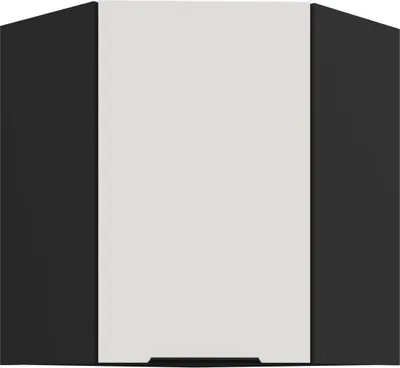 Produktbild von Oberschrank LUNARA 1 - 60x60 cm, weiß/schwarz
