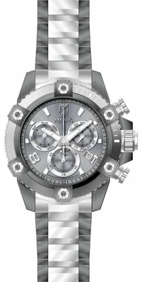 Produktbild von Invicta Jason Taylor 51274 Herrenuhr - Quarzwerk - Edelstahl mit grauem Zifferblatt - 50 mm