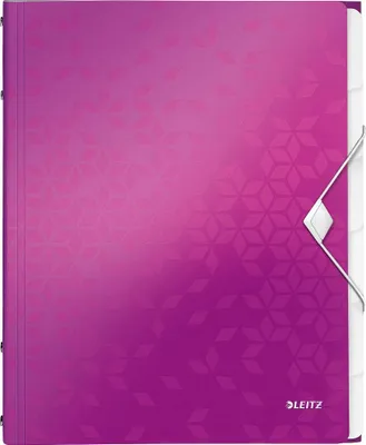 Produktbild von Leitz Ordnungsmappe WOW 46330062 DIN A4 6Fächer PP violett