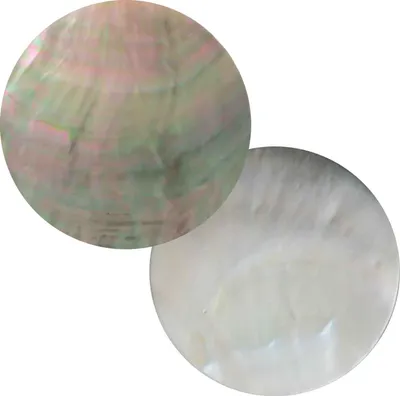 Produktbild von 1 Muschel Cabochon Anhänger Rohling 5cm