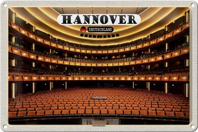 Produktbild von Blechschild Städte Hannover Staatstheater 30x20cm