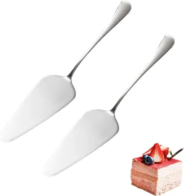 Produktbild von Taartscheppen aus Edelstahl 304, 2-teilig, spülmaschinenfest, für Küche und Gastronomie