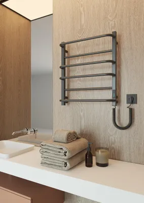 Immagine prodotto di ELNA Cascade Lux 6 Termosifone elettrico da bagno 125W 610x530 mm nero