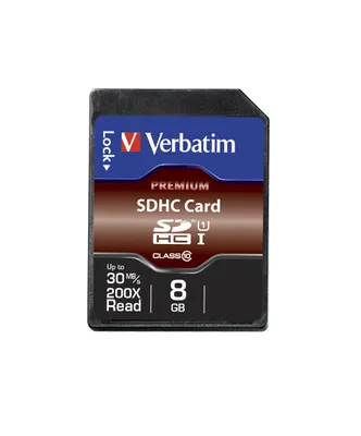 Produktbild von Verbatim Premium, 8 GB, SDHC, Klasse 10, 10 MB/s, 10 MB/s