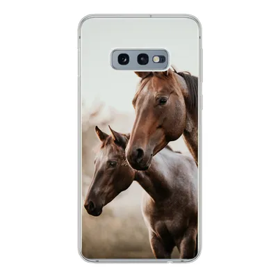Produktbild von MuchoWow® Handyhülle Schutzhülle Hülle für Samsung Galaxy S10e Pferde - Natur - Braun Silikon Softcase Handy Hülle - Handy