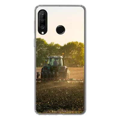 Produktbild von MuchoWow® Handyhülle Schutzhülle Hülle für Huawei P30 Lite Traktor - Vogel - Land Silikon Softcase Handy Hülle - Handyhülle