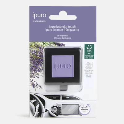 Produktbild von ipuro Car Line Autoduft Clip LAVENDER TOUCH - Auto Lufterfrischer mit Lavendel,