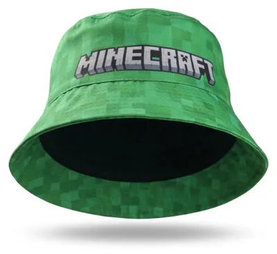 Produktbild von Minecraft Creeper Kinder Jungen Fischerhut – Grün / 52