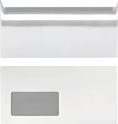 Produktbild von Herlitz 00764746, DL (110 x 220 mm), Weiß, Papier, 75 g/m², 100 Stück(e)