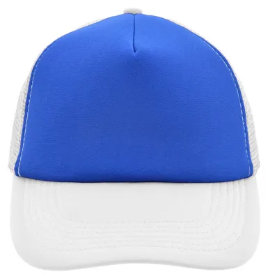 Image de Myrtle Beach - Casquette de baseball, maille, polyester LT998 (taille unique) (bleu roi/blanc)
