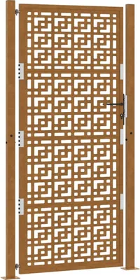 Obrázek produktu pro Zahradní brána 100 x 200 cm odolná ocel s křížovým designem