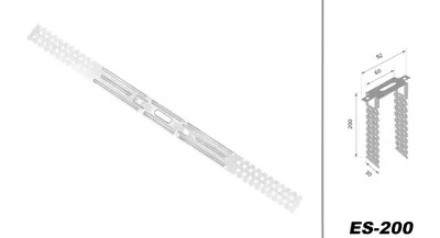 Produktbild von HEXIM Direktabhänger 75-250mm für CD 60/27 & Holzlattung Trockenbau Rigips Deckenabhänger (10 Stück, 200mm) Abhänger Trockenbau Zubehör